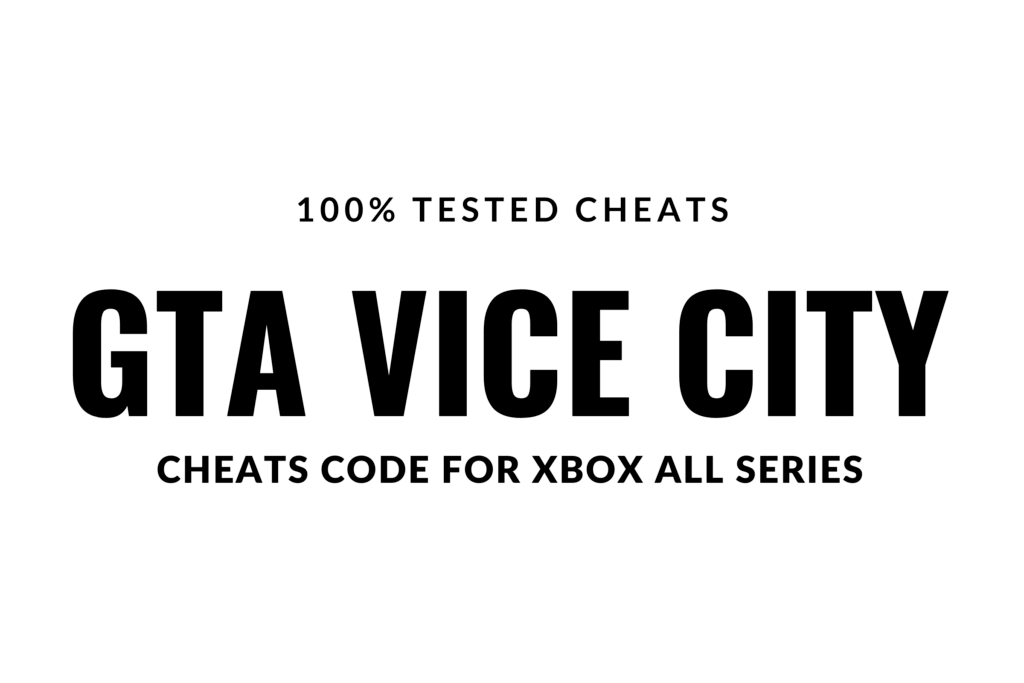 GTA VICE CITY Cheats for Xbox series x